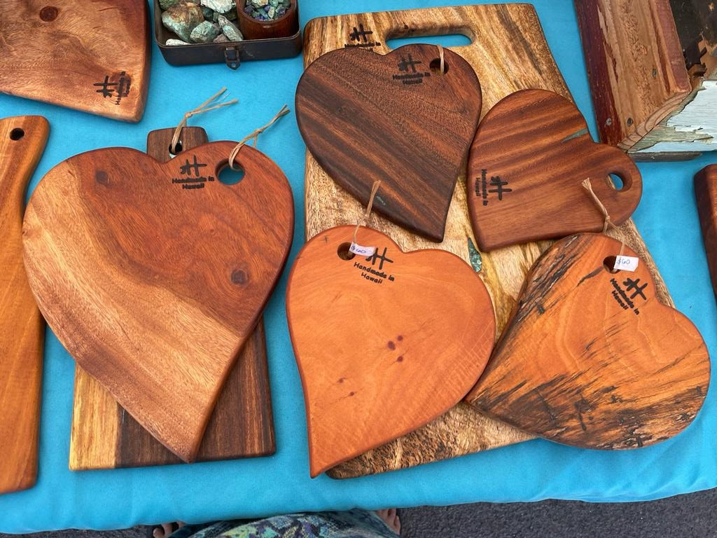 One-of-a-kind reclaimed Hawaiian wood cutting board by Foundwood