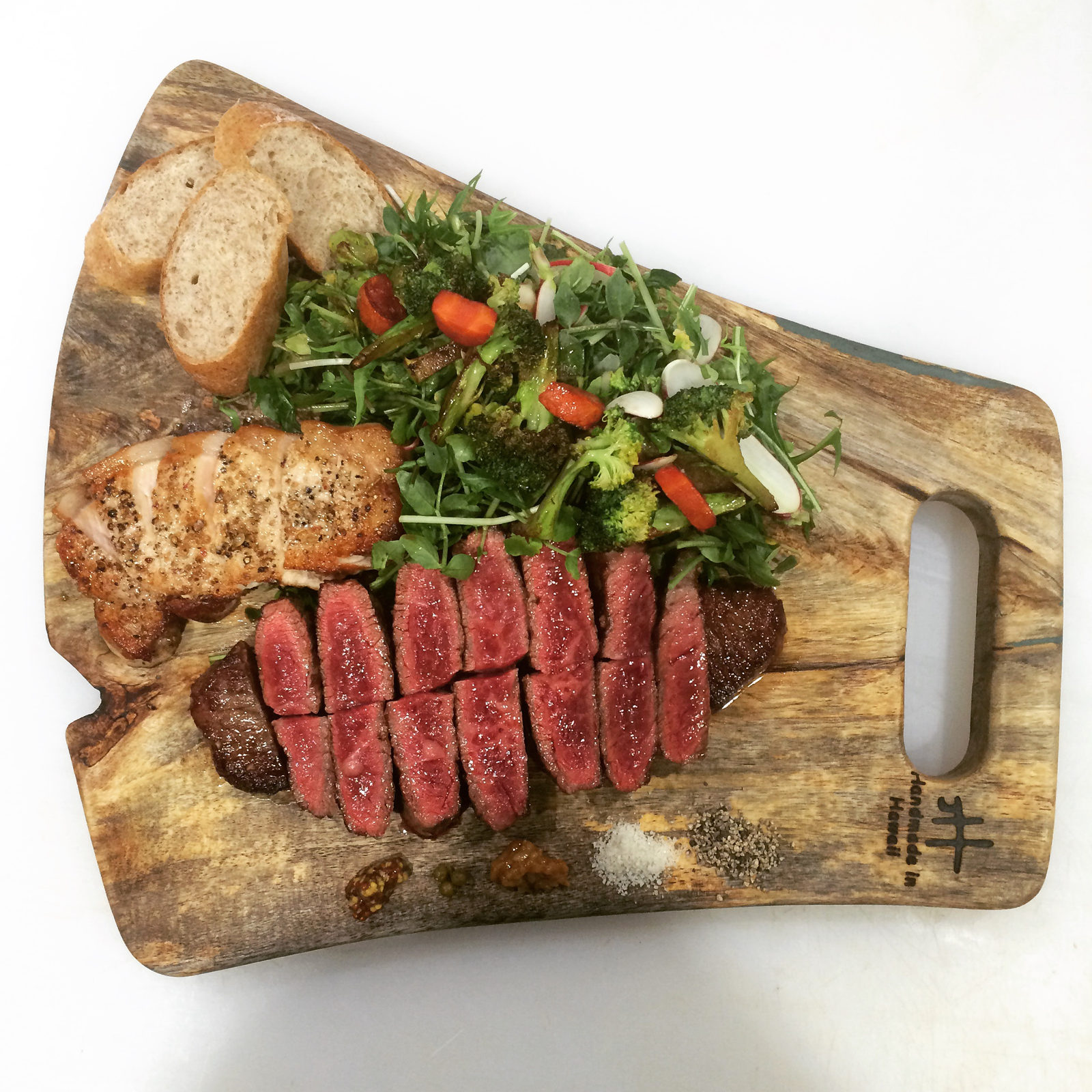 One-of-a-kind reclaimed Hawaiian wood cutting board by Foundwood