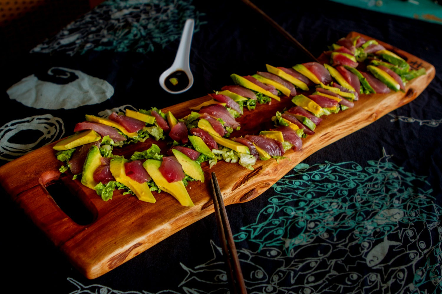 One-of-a-kind reclaimed Hawaiian wood cutting board by Foundwood