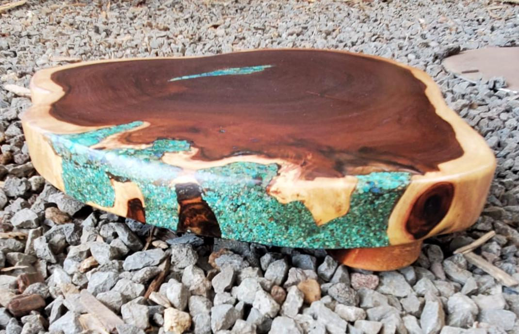 One-of-a-kind reclaimed Hawaiian wood cutting board by Foundwood