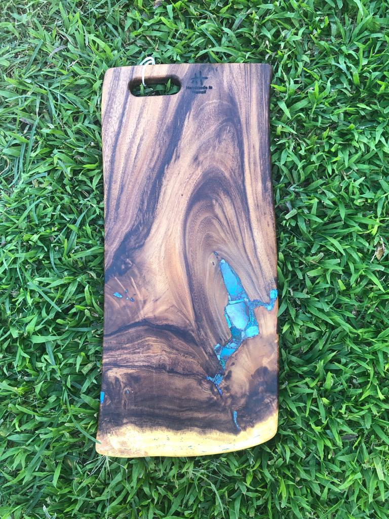 One-of-a-kind reclaimed Hawaiian wood cutting board by Foundwood