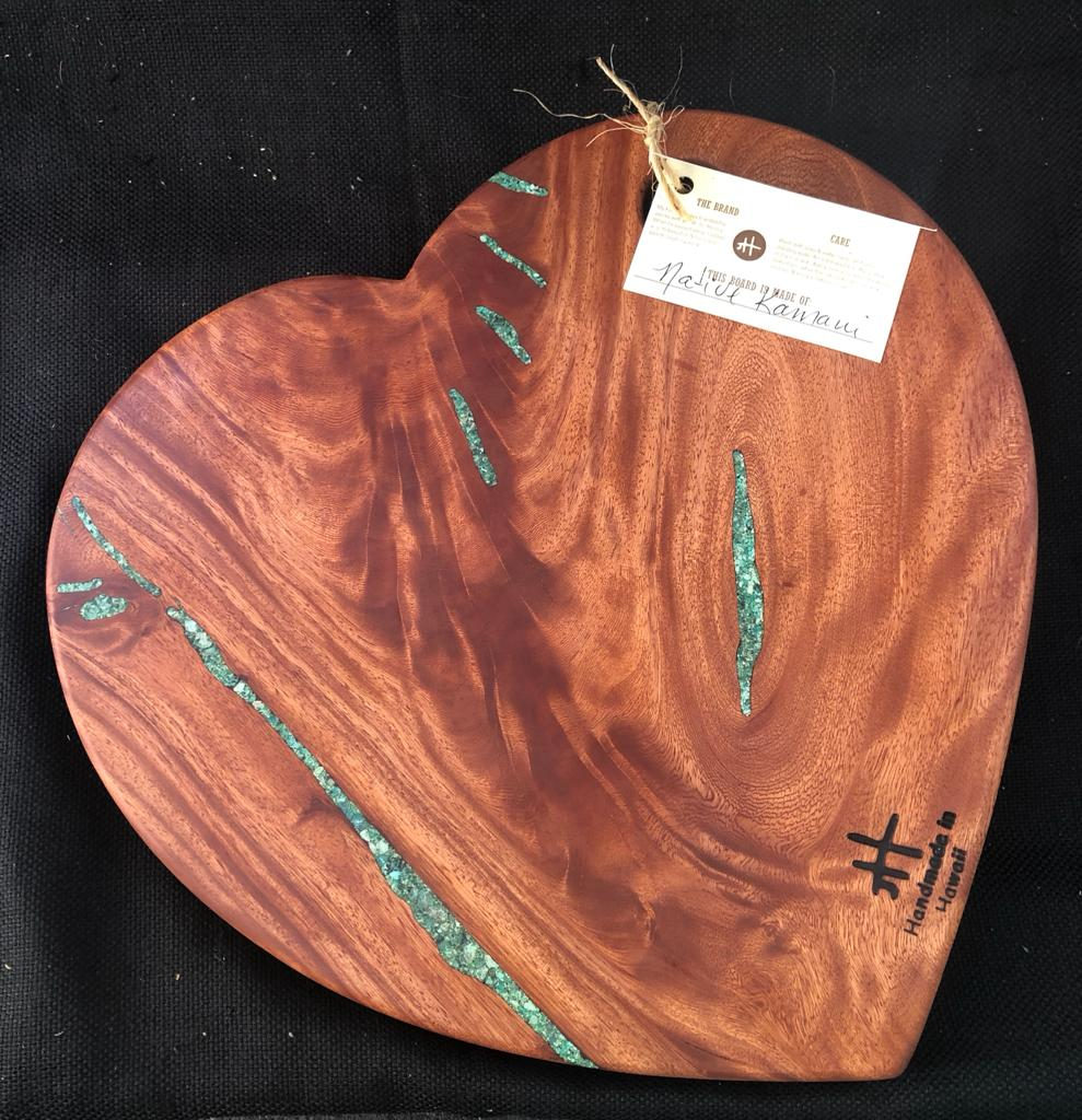 One-of-a-kind reclaimed Hawaiian wood cutting board by Foundwood