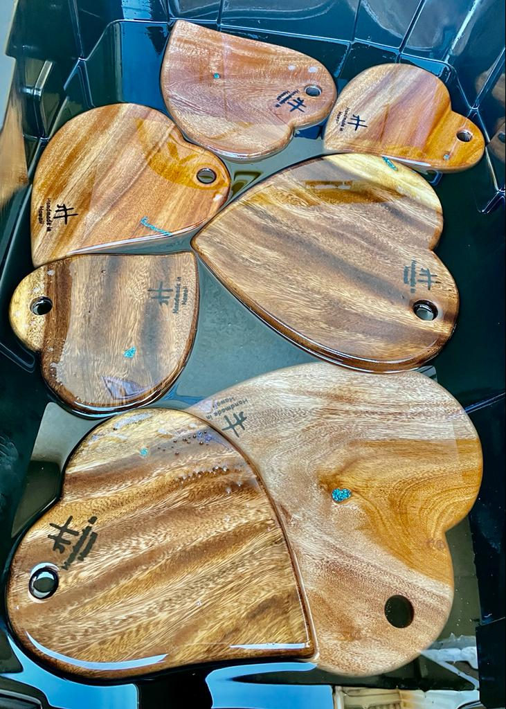 One-of-a-kind reclaimed Hawaiian wood cutting board by Foundwood