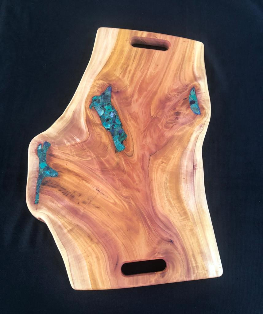 One-of-a-kind reclaimed Hawaiian wood cutting board by Foundwood