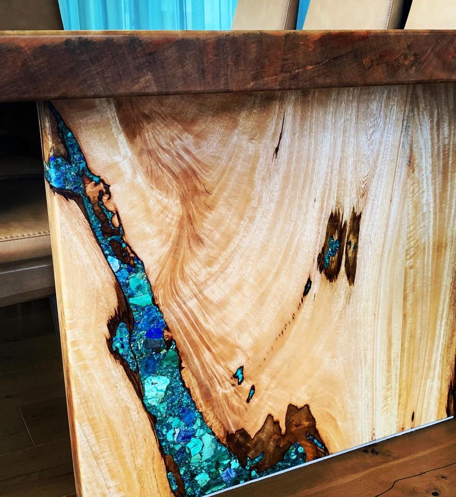 Handcrafted reclaimed-wood furniture piece by Foundwood