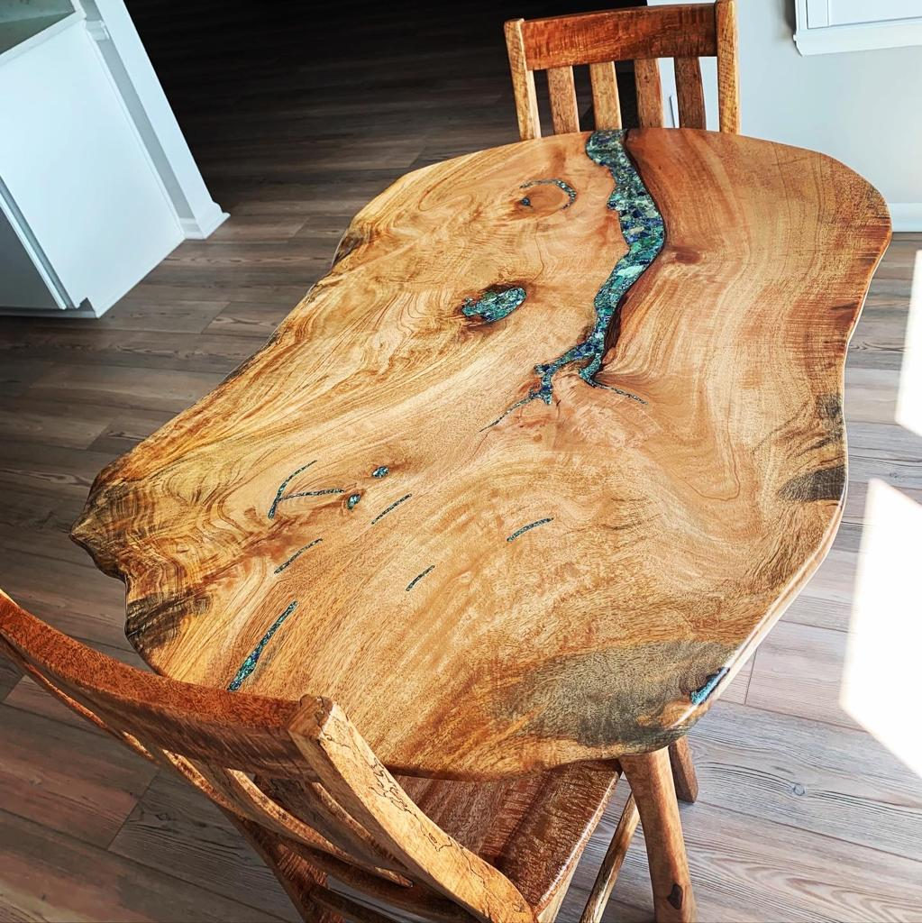 Handcrafted reclaimed-wood furniture piece by Foundwood