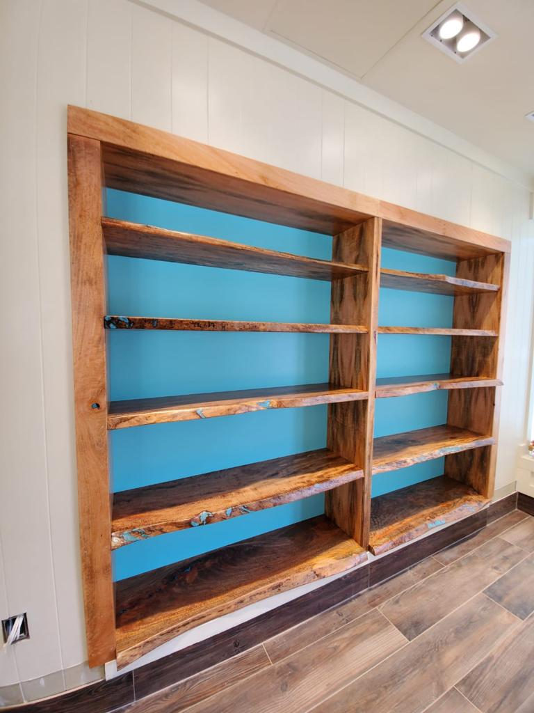 Custom Foundwood slab installation in Hawai'i