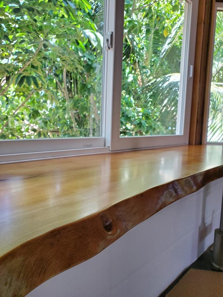 Custom Foundwood slab installation in Hawai'i